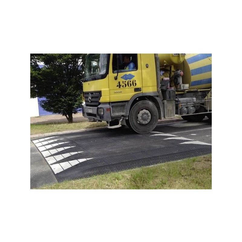 Plateau ralentisseur en caoutchouc à composer, coussin plateau ralentisseur routier composable