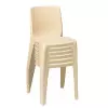 Chaise empilable en plastique DENVER beige