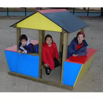 Cabane en couleur d'extérieur pour enfant Auberge