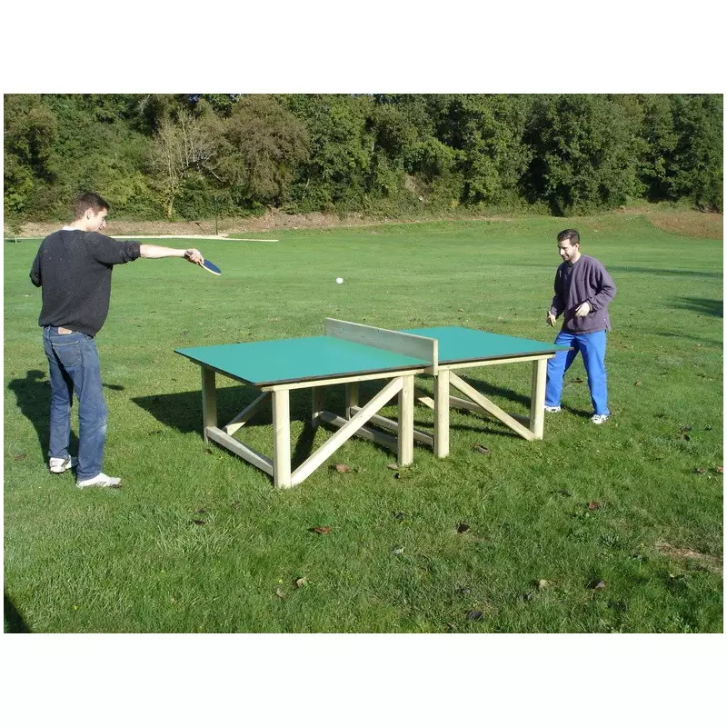  table de ping pong plateau en bois compact