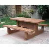 Table de picnic en béton ton bois
