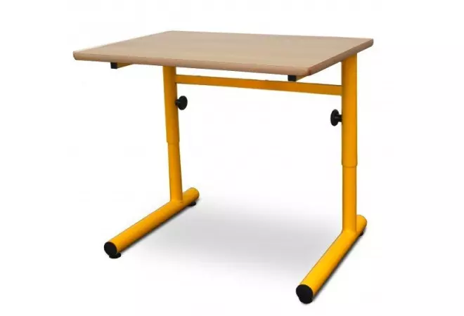  table scolaire PMR Laura à hauteur réglable pieds ronds