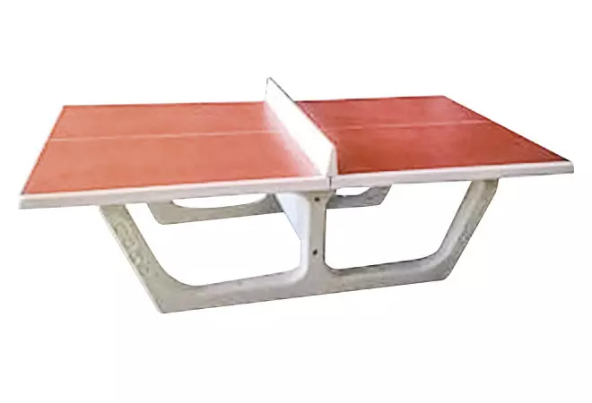 Table de ping-pong en béton armé