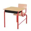 Bureau scolaire Lara avec assise attenante 70 x 50 cm - Cofradis Collectivités