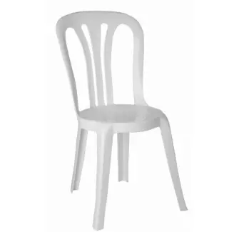 Chaise en plastique Ecochair blanche - Cofradis Collectivités