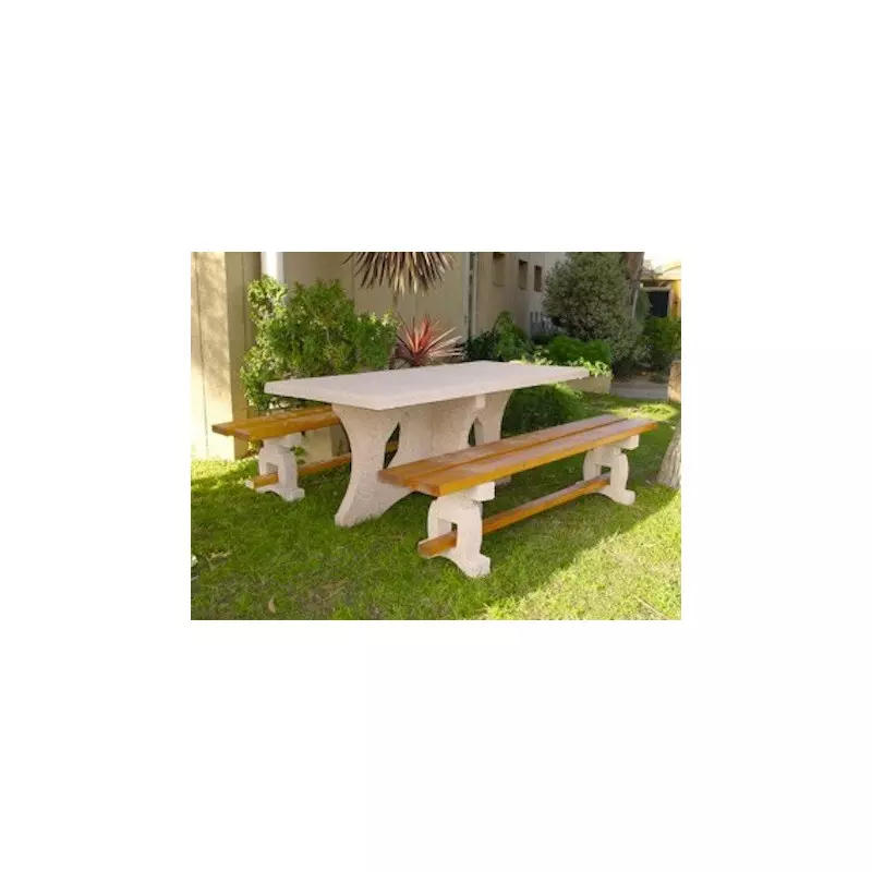 Table de picnic en béton armé Léonis - Cofradis Collectivités