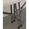 Banc pliant 4 pieds assise en plastique pour table polypropylène longueur 180 cm
