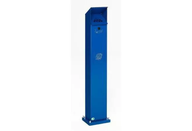 Cendrier poubelle 2 en 1 - colonne bleu - Cofradis Collectivités