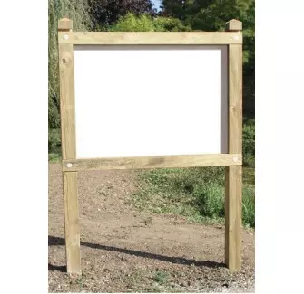 Panneau pour affichage libre - poteaux carrés - fond PVC - Cofradis Collectivités