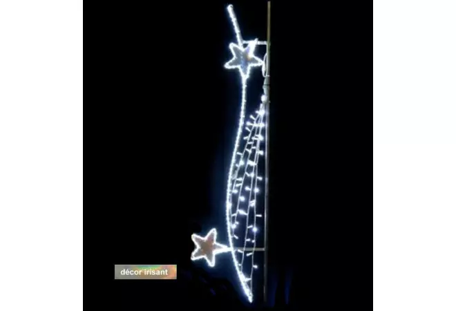 Visuel décor Stella - suspension LED irisée pour candélabre - Cofradis Collectivités