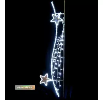 Visuel décor Stella - suspension LED irisée pour candélabre - Cofradis Collectivités