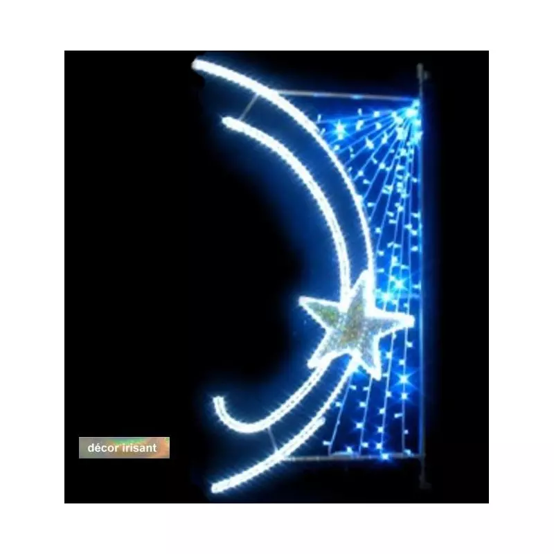 Image du décor de poteau : Super Nova LED irisé - Cofradis Collectivités