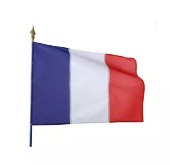 Visuel du drapeau sur hampe tricolore - Cofradis Collectivités