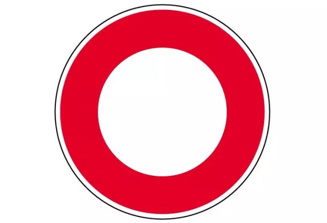 Panneau circulation interdite type police B0 - Cofradis Collectivités