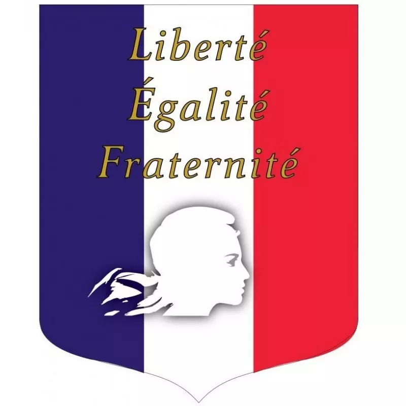 Porte-drapeaux avec emblèmes français
