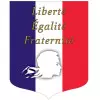 Porte-drapeaux avec emblèmes français
