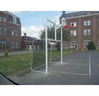 Cage à buts en acier foot hand basket panier réglable en hauteur