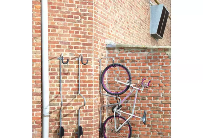 Crochet mural individuel pour vélo. Crochet qui prend le vélo complet (roue  avant et arrière)