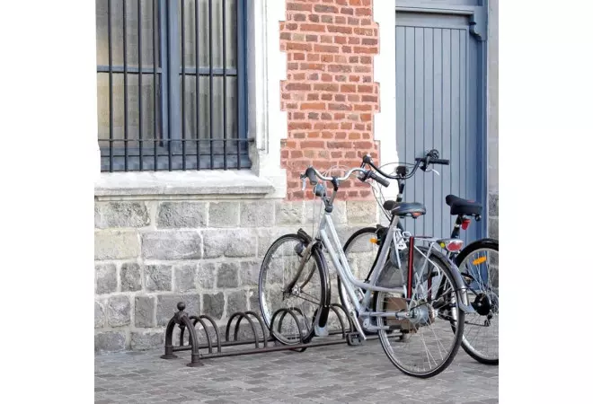 Râtelier pour 5 vélos en fonte d'acier