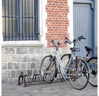 Râtelier pour 5 vélos en fonte d'acier