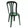Chaise en plastique vert sapin