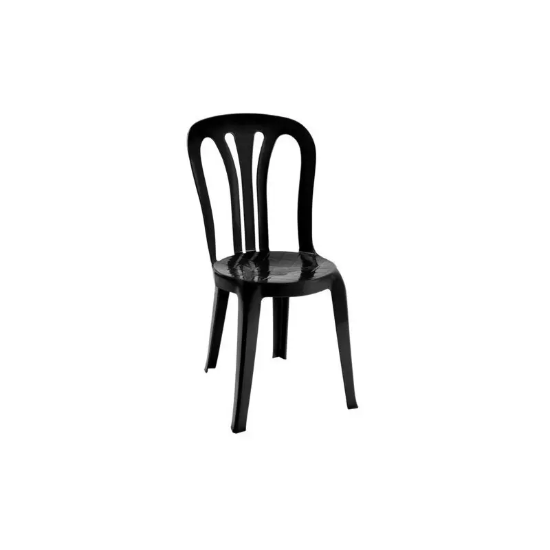 Chaise en plastique noire