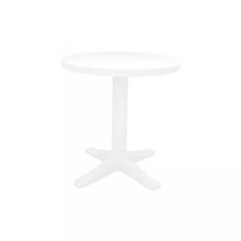 Table ronde blanche en polypro haute qualité