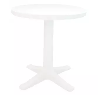 Table ronde blanche en polypro haute qualité