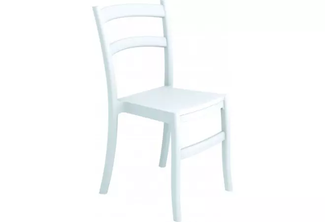 Chaise blanche très résistante