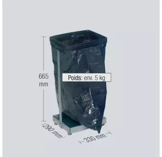 Support sac poubelle pour sac de 60 à 70 litres