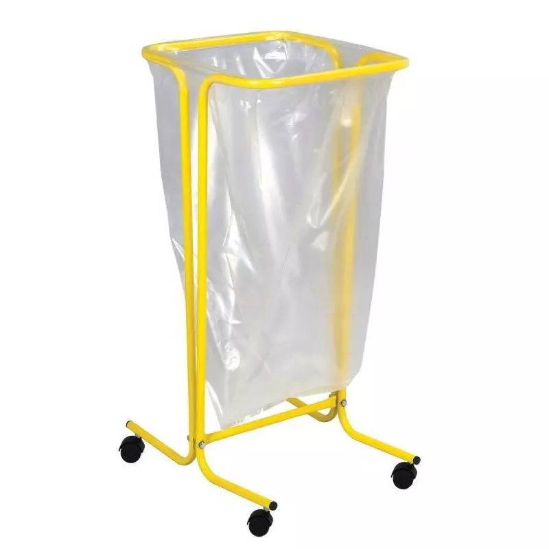 Support sac poubelle jaune pour tri sélectif