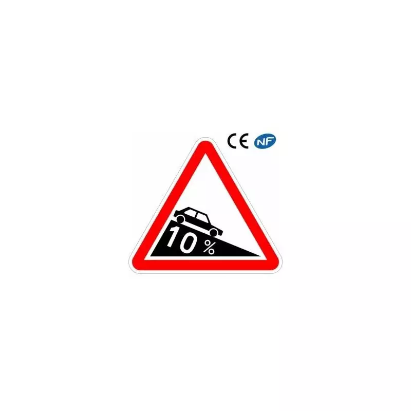 Panneau routier attention descente dangereuse A16