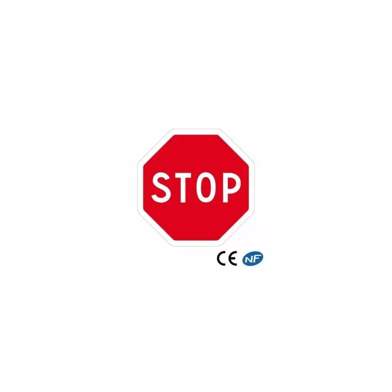 Panneau de route ultra léger annonçant un STOP Ab4