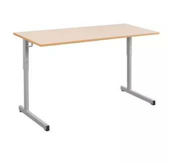 Table scolaire réglable 2 places
