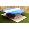 Table de ping-pong ronde en béton