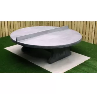 Table de ping-pong ronde en béton anthracite