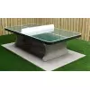 Table ping-pong en béton avec coins arrondis