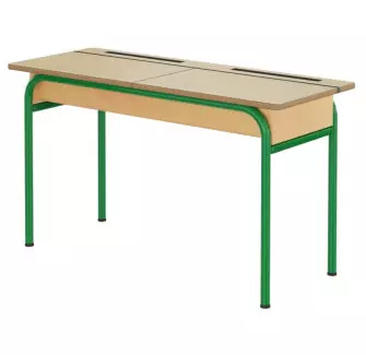 Table scolaire 4 pieds - 130x50 cm