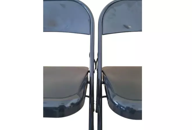 Chaise pliante en métal grise Europ Grey Edition®