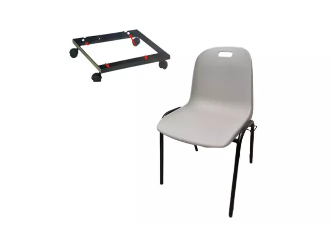 Promotion Chaise coquille - Chariot de transport