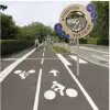 Miroir de route pour piste cyclable