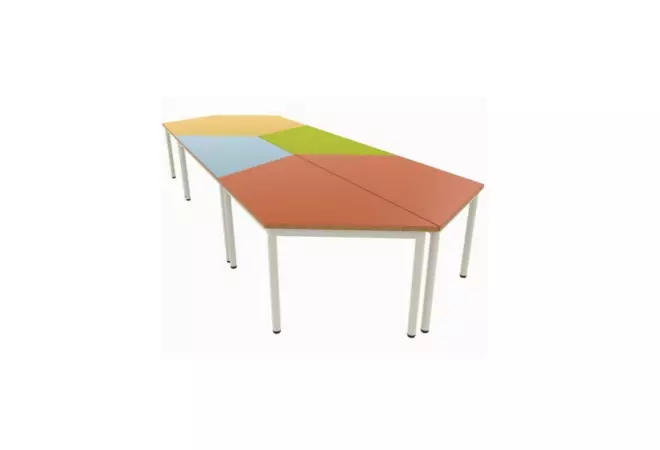 Table maternelle modulable trapèze