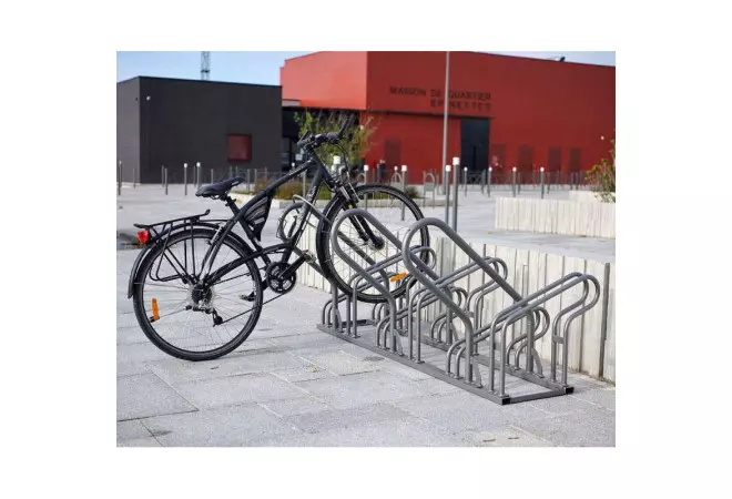 Support Vélo Au Sol - Compatible Pneus 25-80mm - Rangement Intérieur Stable Pour VTT Et Vélos De Route