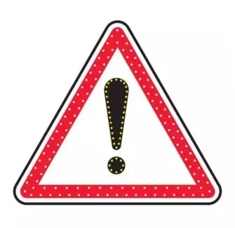 Panneau routier lumineux Danger A14