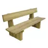 Banc jardin public en bois