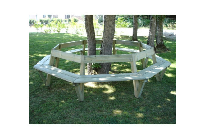 Banc en bois pour entourer les arbres Banc en bois pour entourer les arbres