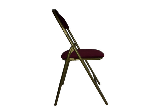 Chaise pliable en velours