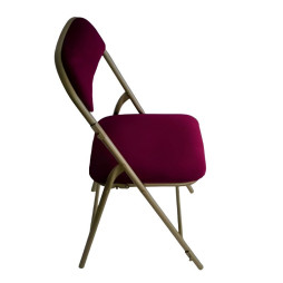 Chaise en velours pliante
