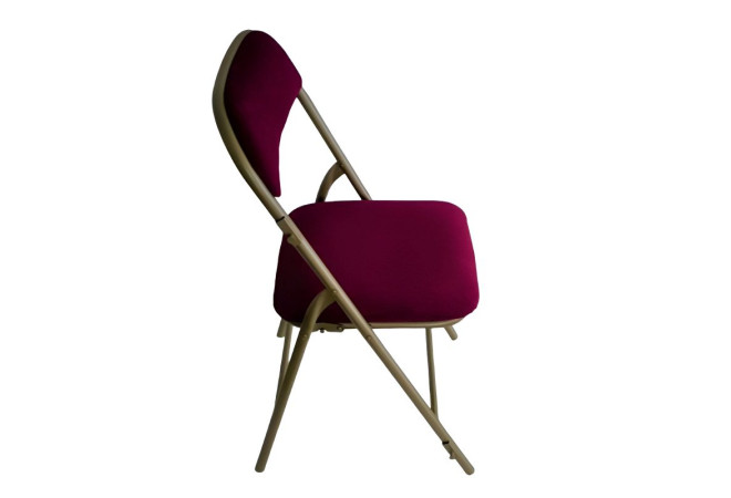 Chaise en velours pliante