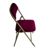 Chaise en velours pliante